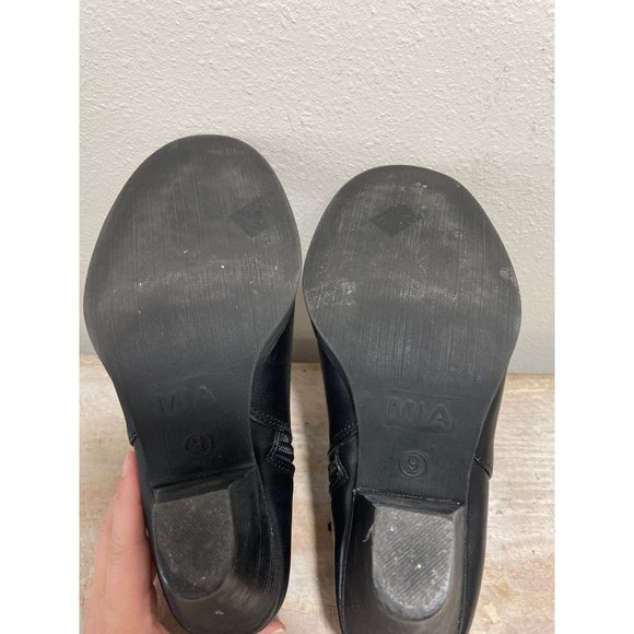 MIA Women's Size 9M Black LUCE Side‎ Zip Ankle Booties GG884A - Picture 7 of 9